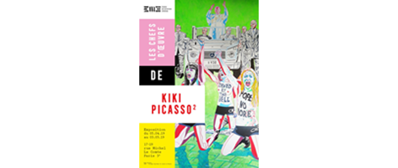 Affiche de l'exposition Kiki Picasso² organisée par le Groupe Emerige