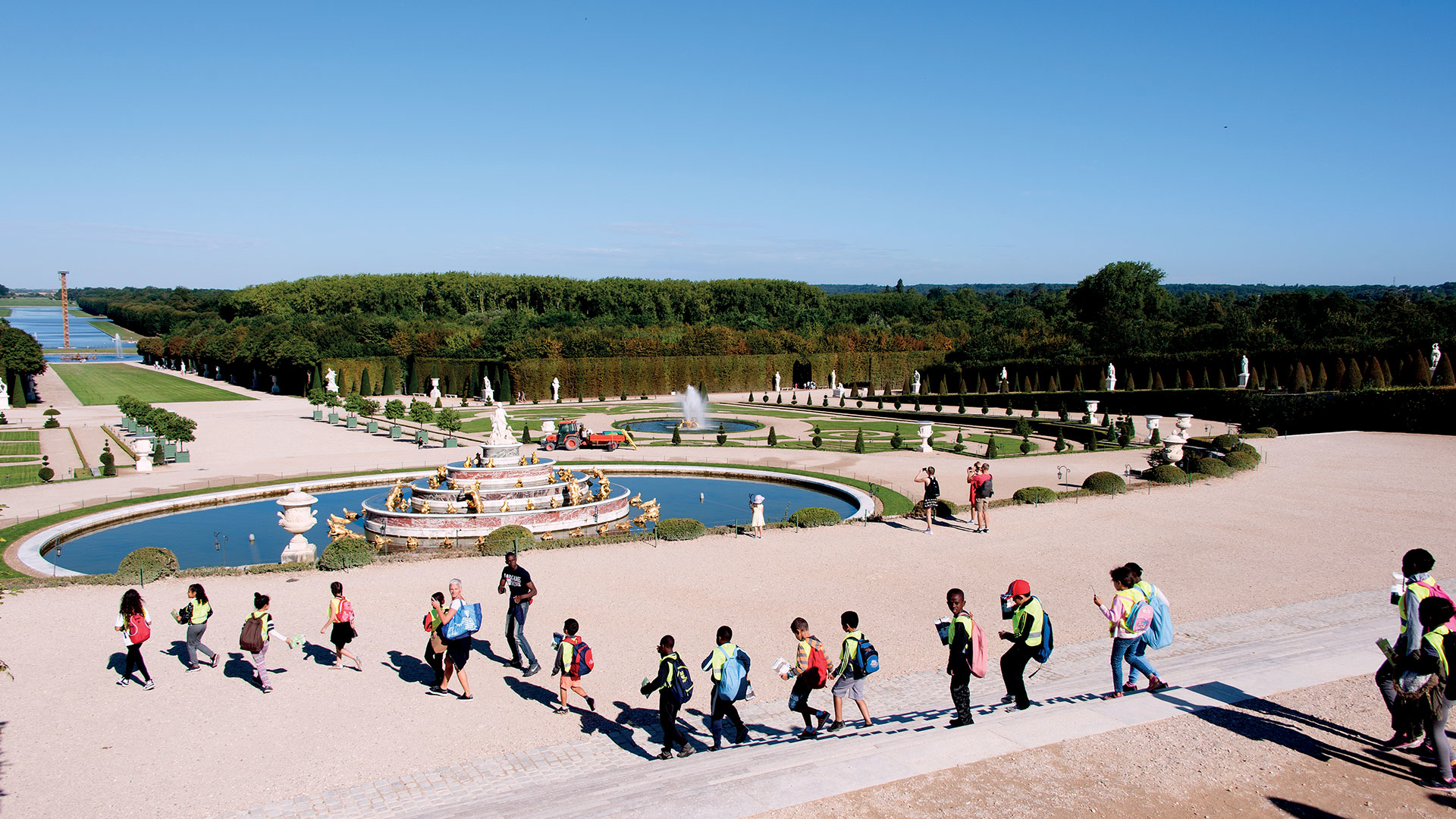 Une journée de vacances à Versailles dans les jardins du Château